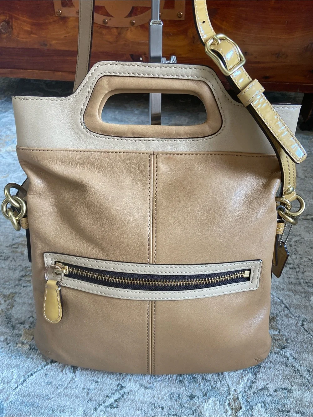 Coach 2008 Bonnie Leather Fold Over Crossbody (13388)